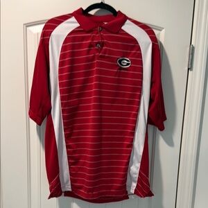 UGA Red and White Polo Shirt